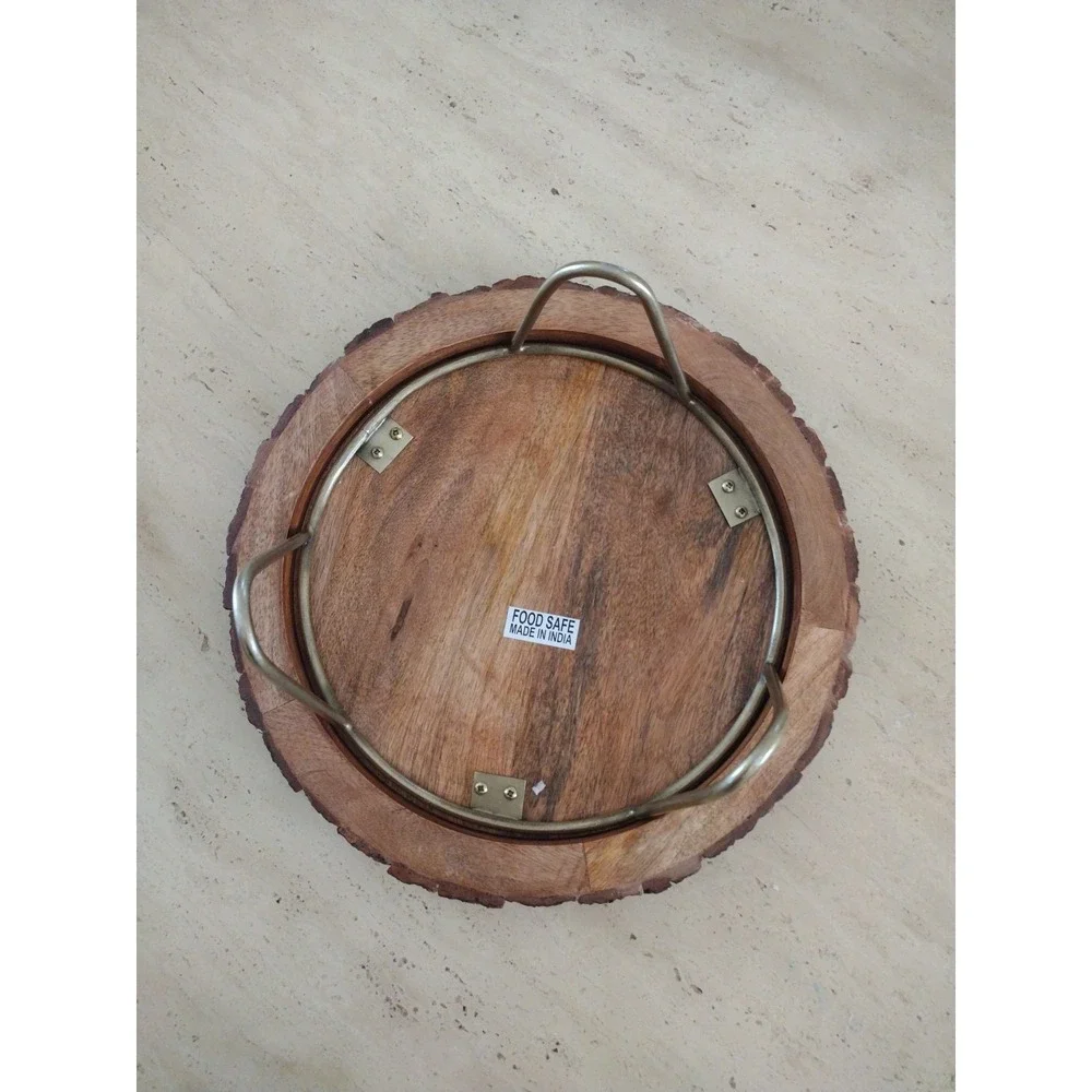 Rustic Brown Natural Live Edge Wooden Cake Cupcake Stand Party Event Decorations